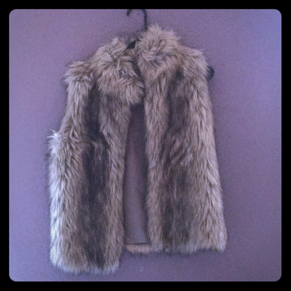 Faux fur vest
